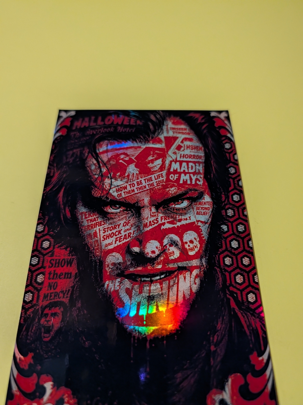 JACK NICHOLSON "THE SHINING" 4x6 REFRACTOR STICKER NEW
